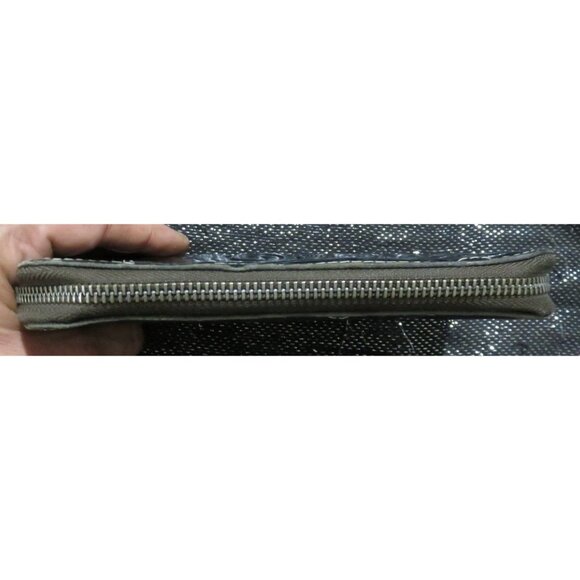 PATRICIA NASH Vintage Black Floral Tooled Leather Zip Around Long Wallet Wristle - Picture 6 of 13